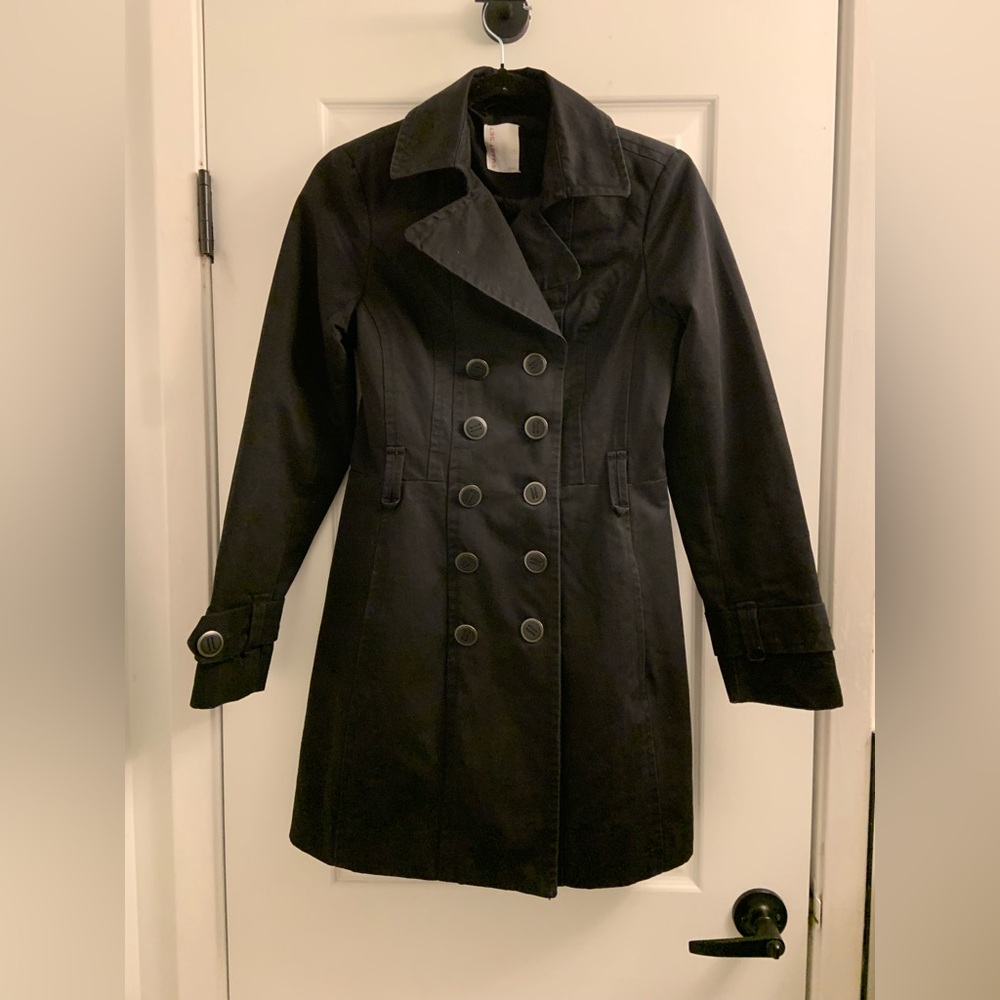 Smart Set Black Trench Coat